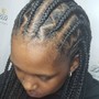 Half Head Knotless Braids