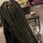 Large Knotless Box Braids