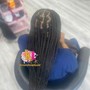 Medium sized knot less Braids