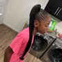 Small straight back braids