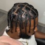 Natural hair box braids MEN