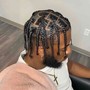 Natural hair box braids MEN