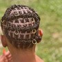 Loc Re-twist timely 2 strands or braids (pelvic/butt length)