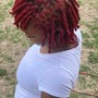 Retwist 2 strands twist (short to shoulder)