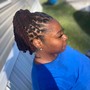 Loc knot bob (short to shoulder)