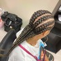 Large box braids mid back