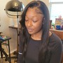 Half up half down w/curls (wig/ frontal) (add on ONLY)