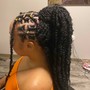 Medium box braid waist length