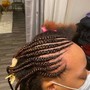 Small midback tribal braids