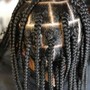 Butt length individual braids Add $40