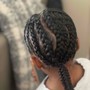 Kid's Braids with weave