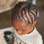 Kid's Braids with weave