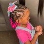 Kid's Braids with weave