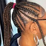 Extra small boho knotless braids