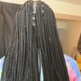 Medium Knotless  over locs