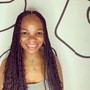 Small Goddess/ Boho  mid back knotless braids