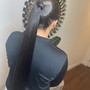 Extended Ponytail Updo