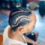 Natural Cornrows and Design