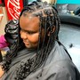 Knotless small box braids