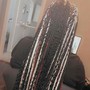 Medium knotless braids