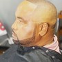 Edge up!!! Beard only (w) razor an Air brush !