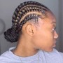 Slick Back Ponytail( No Bang)