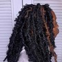 Butterfly locs Shoulder length