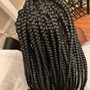 Jumbo Braids w/hair added or Passion Twist, Chrochet braids, boxed/triangle