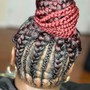 Feed in braids with heart