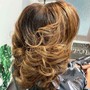 Natural Hair Colored and Styled