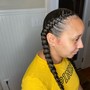 2 Feed In Braids or Straight Backs