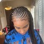 2 Feed In Braids or Straight Backs