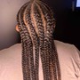 Medium Large Knotless Braids