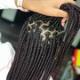 Gypsy braids ( boho knotless with human hair)