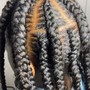 Large Knotless Braids