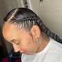 2 Feed In Braids or Straight Backs