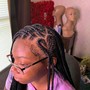 Med/ large Fulani Braids