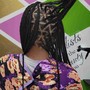 small medium knotless, small medium box braids