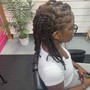 Tips of Locs Haircolor