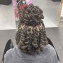 Tips of Locs Haircolor