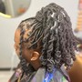 Braids or Soft Locs Styling, Updo