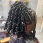 Braids or Soft Locs Styling, Updo