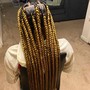 Large Knotless Braids