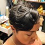 Natural Hair - Swoop Ponytail with Extensions