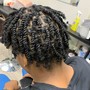 Twist out/Two strand twist