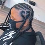 Feed-in Braids (cornrows)