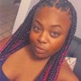 Smedium Box Braids (no rubber band)