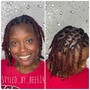 Loc Style with hair added