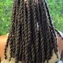 Natural hair box braids