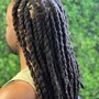 Natural hair box braids